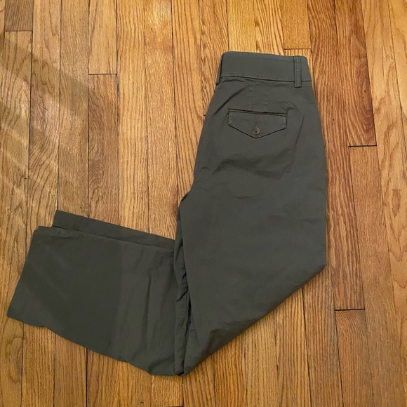 Express Green Ankle Cropped Pants - Picture 4 of 5